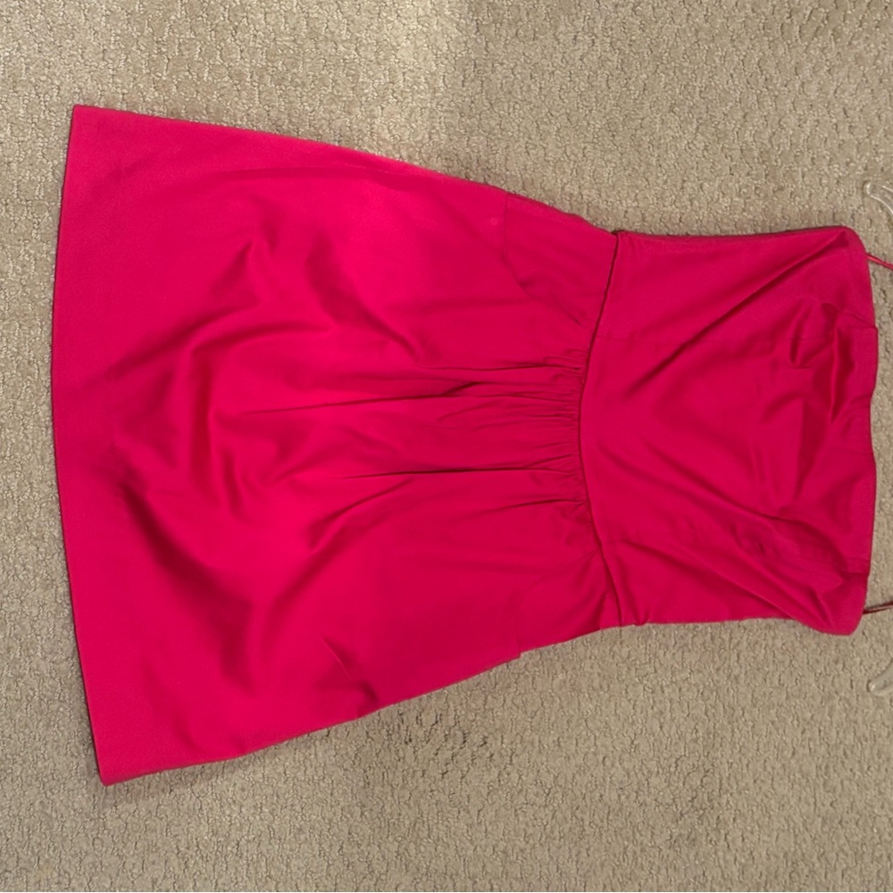 Cute Pink Strapless Cocktail Dress